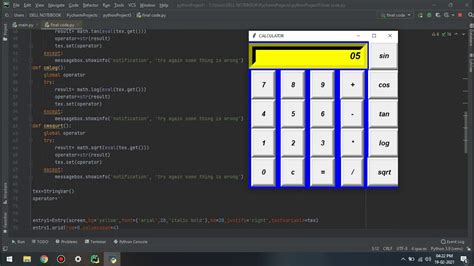 Creating A Simple Calculator In Python Tkinter Gui Using Pycharm