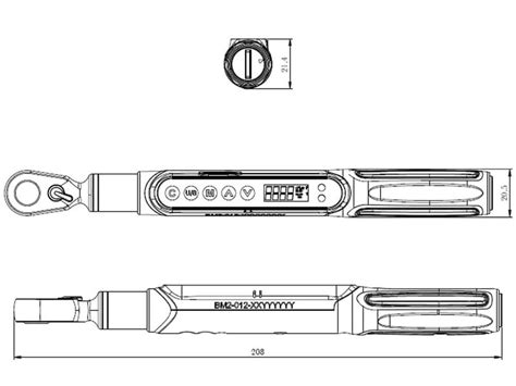 Checkline Dtf Digital Torque Wrench With 1 4 Female Hex Drive