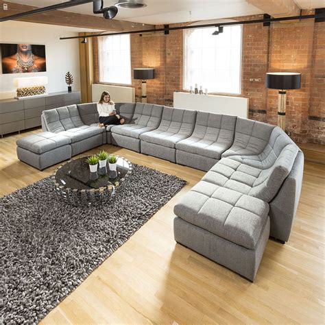 Quatropi Designer Relax Range U Shaped Sofa Luxury 9 Seater U2