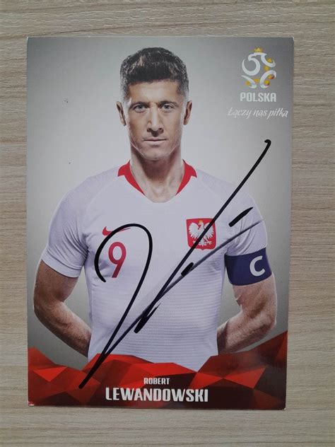 Robert Lewandowski ORYGINALNY AUTOGRAF Warszawa Kup Teraz Na