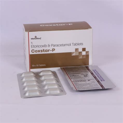 Etoricoxib 60 Mg Paracetamol 325 Mg Tablets At Rs 562 8 Box