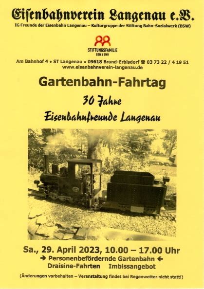 Termine Eisenbahnverein Langenau E V