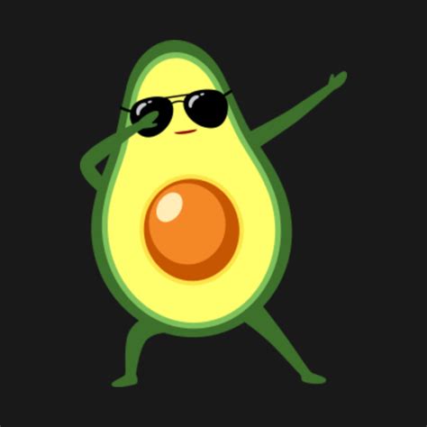 Dabbing Avocado With Sunglasses Cool T Avocado T Shirt Teepublic