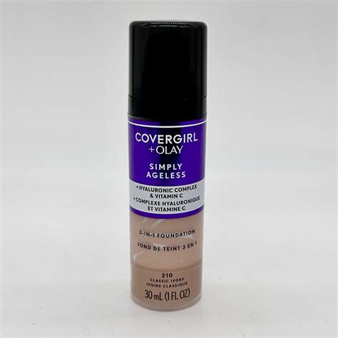 Covergirlolay Simply Ageless 3 In 1 Foundation 210 Classic Ivory