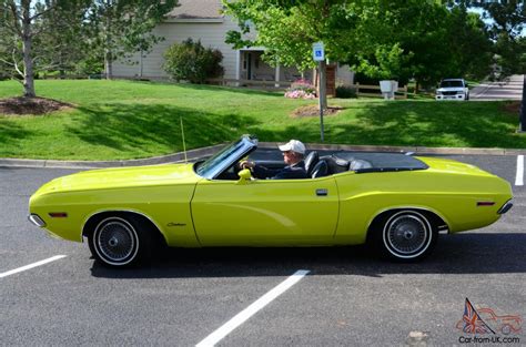 1971 Dodge Challenger Citron Yella Convertible 2 Door 63l Rare