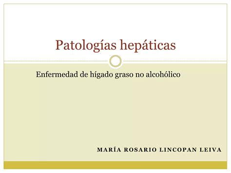 Patologías hepáticas PPT