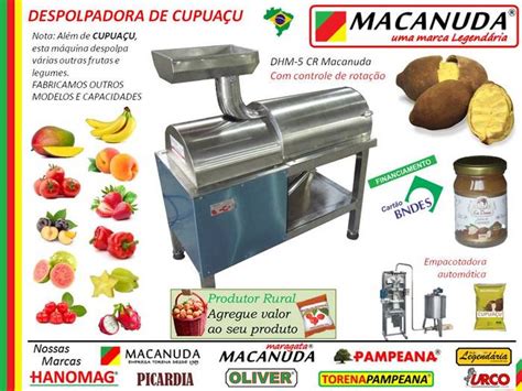 MÁQUINAS PRA POLPA DE FRUTAS MARCA MACANUDA CIMM