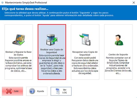 Tutorial Cómo hacer Copias de Seguridad con SimplyGest SimplyGest