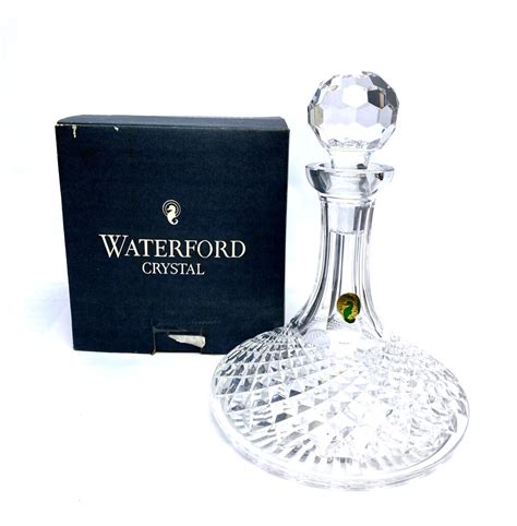 Lot A Waterford Crystal Lismore Ship S Decanter Original Box