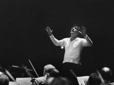 'Composer Leonard Bernstein, While Conducting Musicians' Premium ...