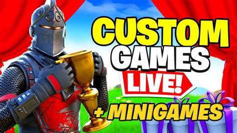 CUSTOM GAMES MINIGAMES Und 1VS1s LIVE Mit Zuschauern In Fortnite