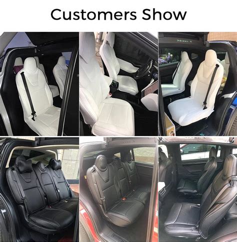 Taptes® 1 Seat Covers For Tesla Model X 100 Oem Style Seat Covers For Tesla Taptes 1000