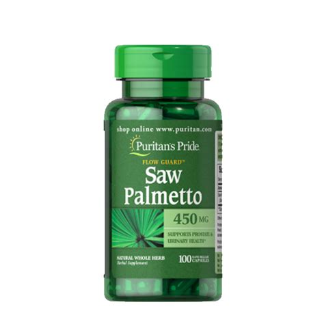 Puritan S Pride Saw Palmetto 450 Mg Capsules 100 Tablets