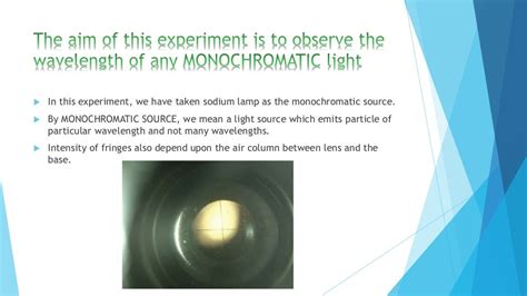 Newton's ring experiment