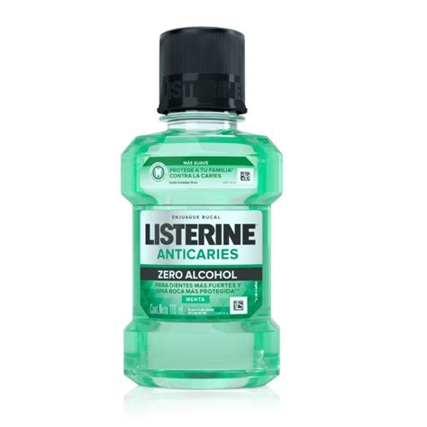 Droguería La Economía Listerine Anticaries Zero Alcohol Menta Frasco