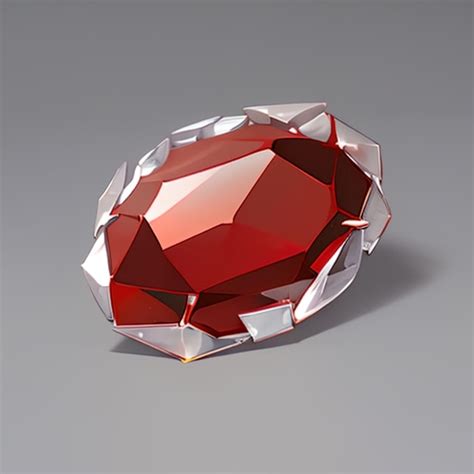 Premium AI Image | Red beryl gemstone for game ideas or jewelry model