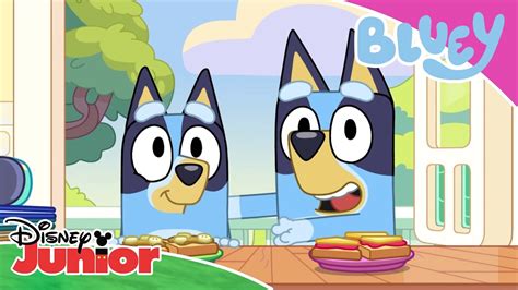 Bluey Og Mini Bluey Disney Junior Danmark Youtube