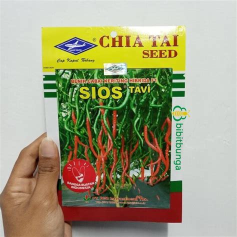 Jual Benih Bibit Cabe Cabai Keriting F1 SIOS TAVI 10 Gram Cap Kapal