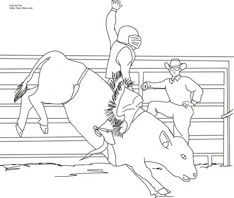 Collection Of Rodeo Coloring Pages Free Printable