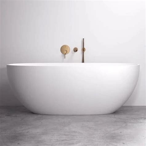 Cassa Design Egg Shape Freestanding Bath Matte White 1400mm Thrifty