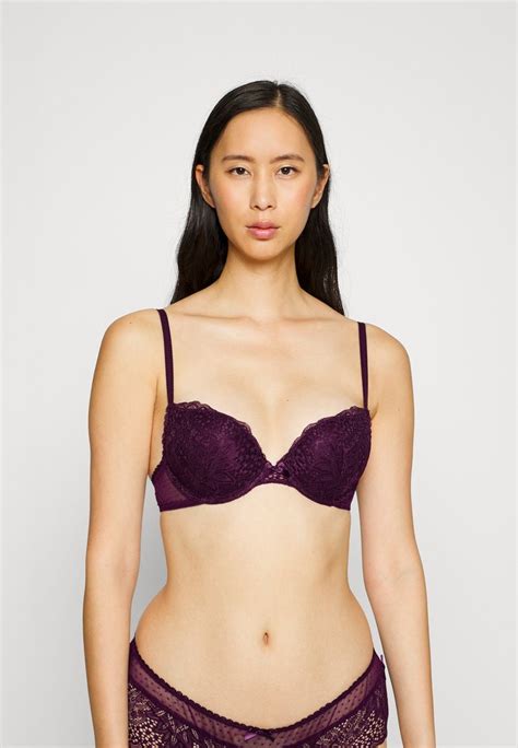 Lascana Push Up Bra Dark Violet Purple Zalando Ie