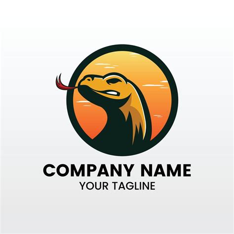 inspiring komodo dragon logo template 14242622 Vector Art at Vecteezy