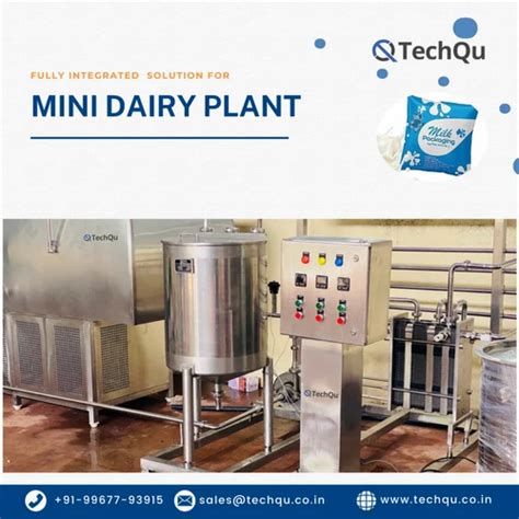 Milk Pasteurizer Mini Dairy Plant Milk Processing Capacity Lph