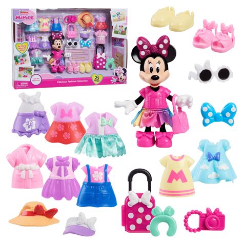 Disney Junior Minnie Mouse Fabulous Fashion Collection Articulated Doll ...