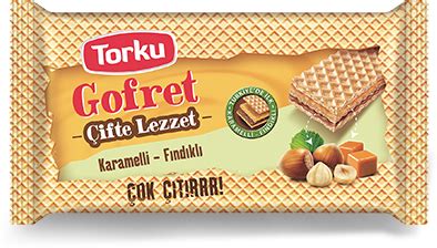 Torku Gofret Karamel Fındık Kremalı 40 gr Yerli Gofret Yerli Tüket