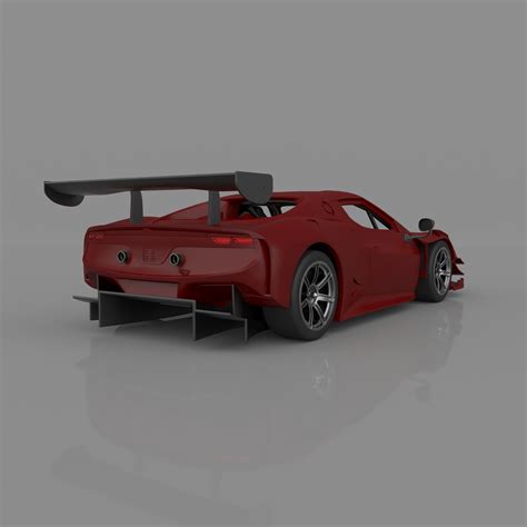 Ferrari 296 Gt3 2023 Racing Car Motorsport Ready To Print Stl File 3d