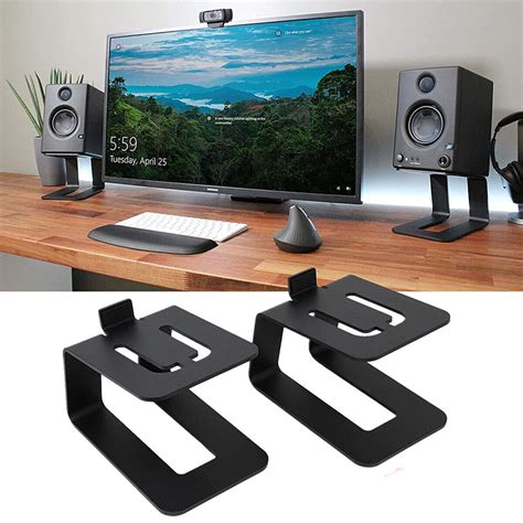 2pcs Desktop Speaker Stand Studio Monitor Speaker Riser Computer ...