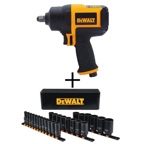 DEWALT 1 2 In Heavy Duty Pneumatic Impact Wrench And 1 2 In Drive