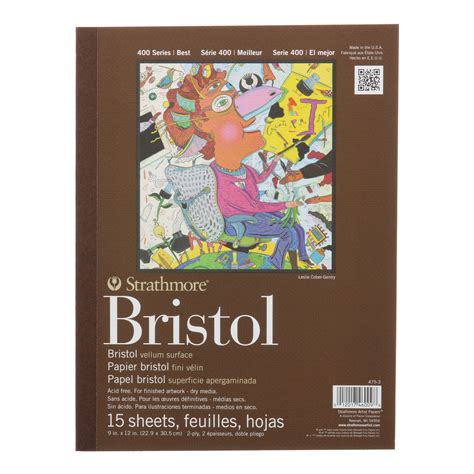 Strathmore Bristol Paper Pad 400 Series Vellum 9 X 12 Walmart