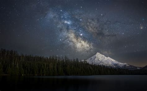 Milky Way Lake Sky Nature Hd 4k 5k Hd Wallpaper Rare Gallery