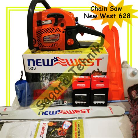 Jual Mesin Gergaji Kayu New West 628 Chainsaw New West 628 Chain Saw