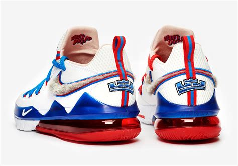 Nike Lebron 17 Low Tune Squad Space Jam Shoes Cd5007 100 White Blue Red