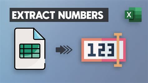 How To Extract Numbers From Text In Excel First Last All Separate Numbers From Text Youtube