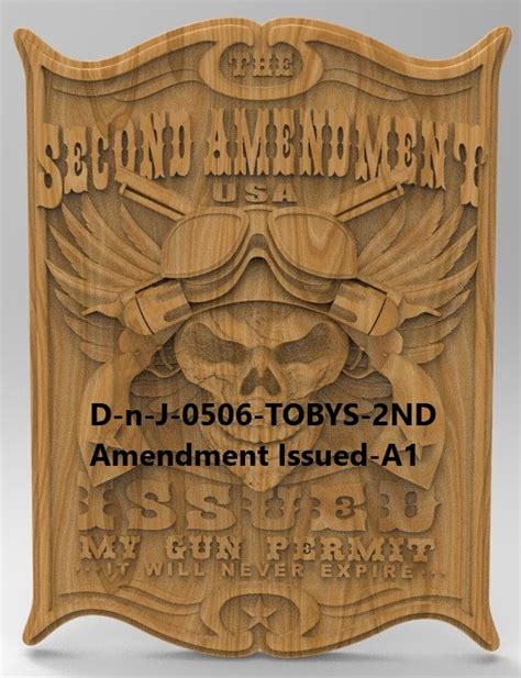 3d Stl Models Cnc Model 2nd Amendment Emblem D N J 0506 Tobys 2nd Amendment Issued Etsy