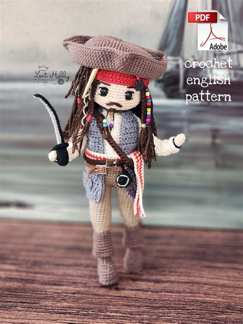 Captain Jack Sparrow Pattern Pdf TUTORİAL ENGLİSH - Etsy