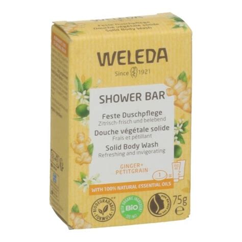 Weleda Shower Bar Gember Petit Grain G Apotheek Humblet