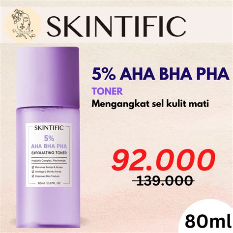 Jual Skintific Toner Aha Bha Pha Exfoliating Toner Ml Skintific