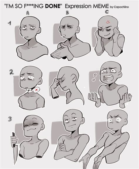 Expression Meme Drawing Face Expressions Drawing Expressions