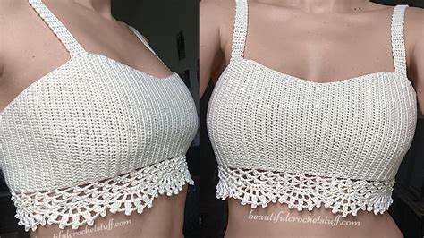 Crochet Crop Top Lace Edge Crochet Patterncrochet Fashion Crop Top Youtube