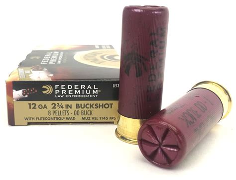 Federal Premium LE Flite Control Wad 12ga 00 Buck 8 Pellet 2