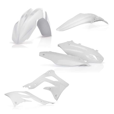 Kit Plastiques Acerbis Moto Cross Kawasaki Kxf Blanc Kutvek