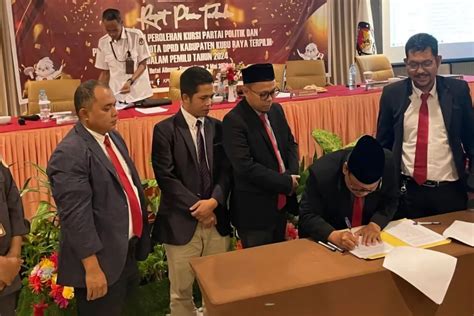 Kpu Menetapkan Caleg Terpilih Pemilu Anggota Dprd Kubu Raya