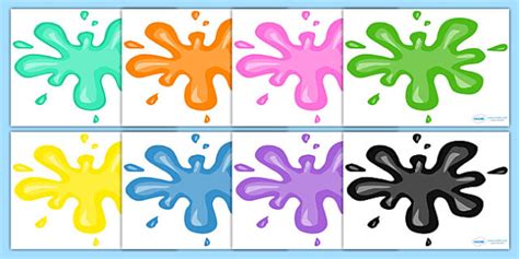 Paint Splatter Outline Splat Splats Display Editable