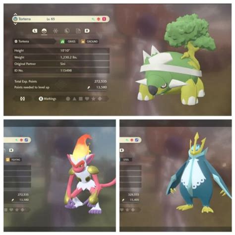 Pokemon Legends Arceus Shiny Trade 3x Alpha Shiny Infernape Torterra