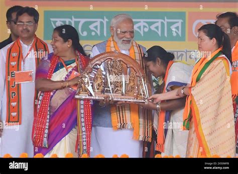 Prime Minister Narendra Modi Is Felicitated By Tripura Chief Minister