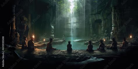 An ancient Maya ritual sacrifice within a hidden cenote. Ancient ...